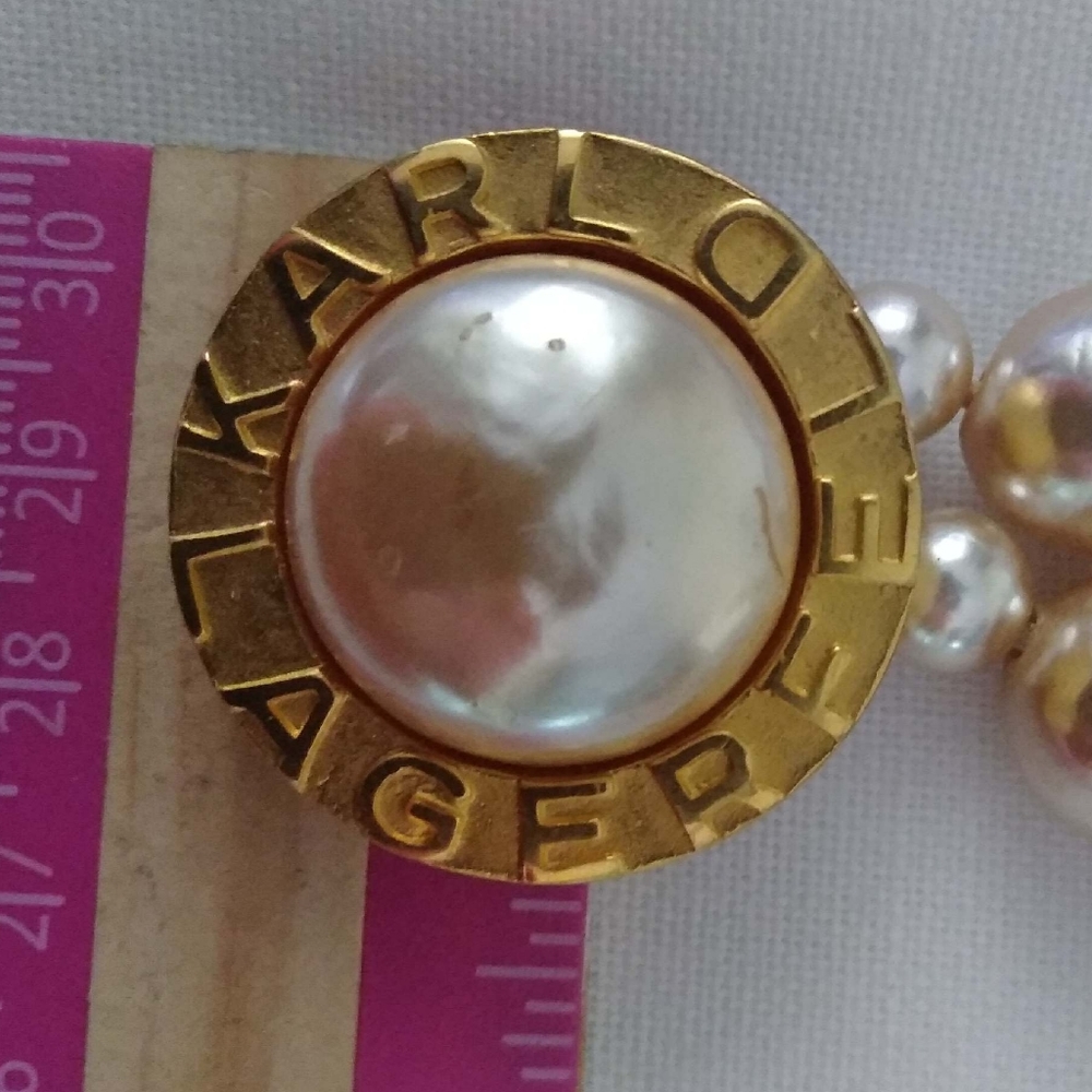 Karl Lagerfeld vintage pearl bracelet - Picture 3 of 7